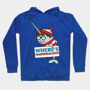 Where's Narwhaldo Narwhal Not Dabbing Funny Parody Hoodie